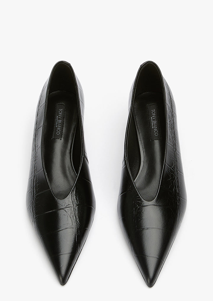 Cherry Black Croco - Tony Bianco