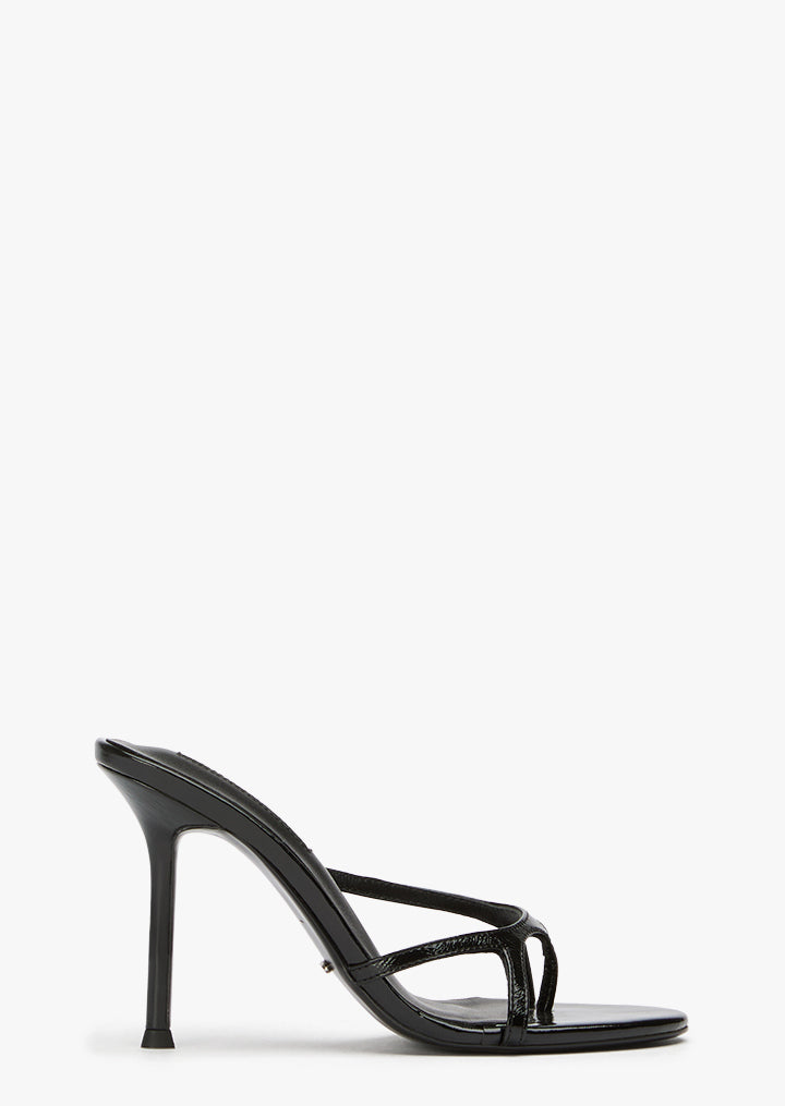 Dima Black Nappa Patent - Tony Bianco