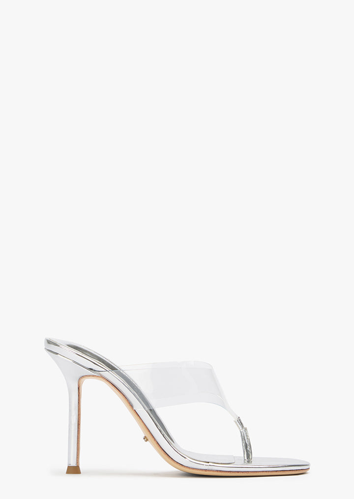 Dolli Clear Vinylite/Silver - Tony Bianco