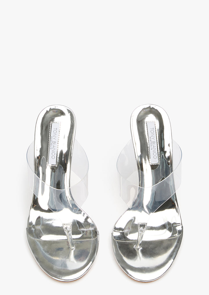 Dolli Clear Vinylite/Silver - Tony Bianco