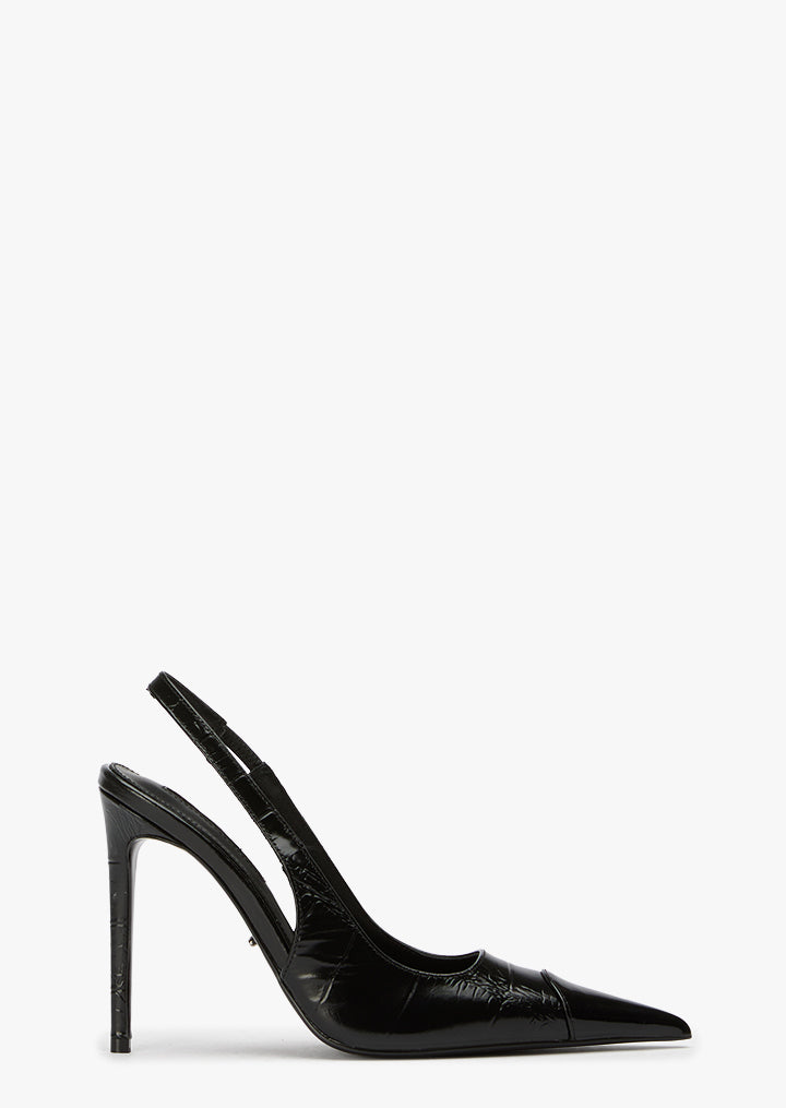Emily Black Croco/Black - Tony Bianco