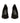 Fifi Black Suede - Tony Bianco