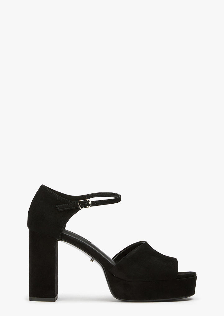 Flash Black Suede - Tony Bianco