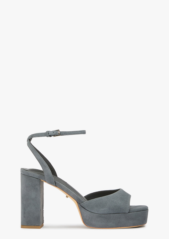 Freya Steel Suede - Tony Bianco