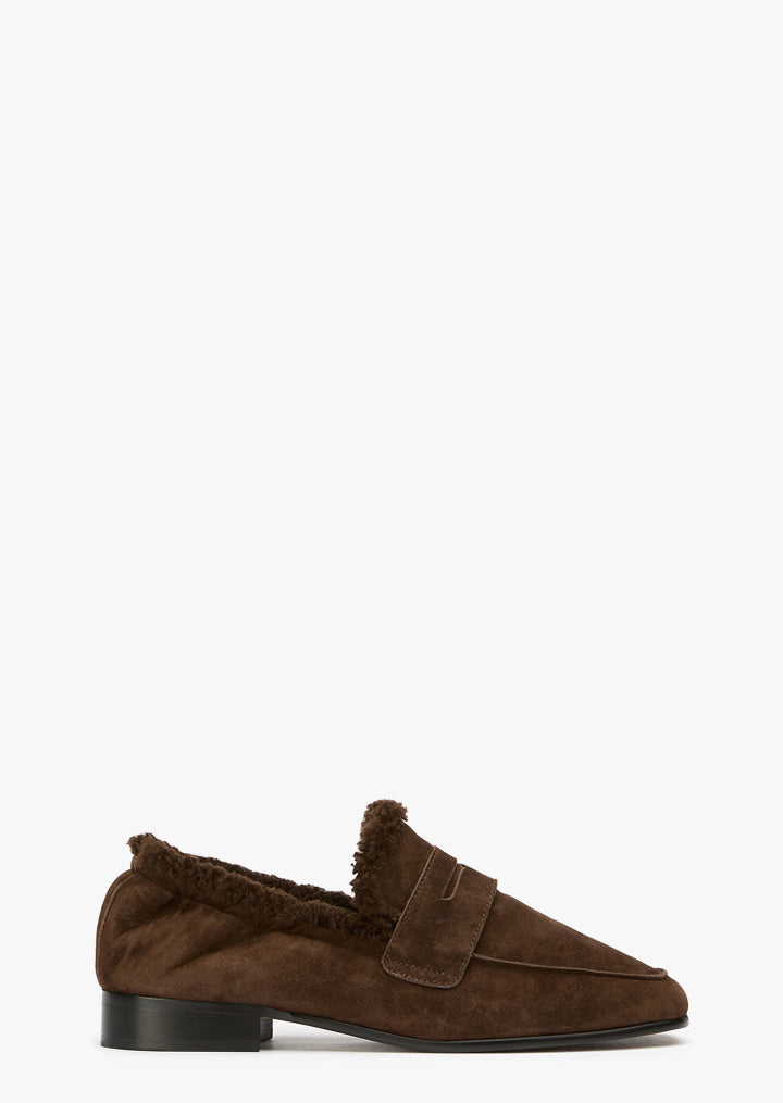 Gloria Espresso Suede/Shearling - Tony Bianco