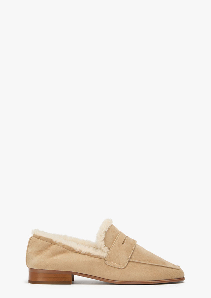 Gloria Stone Suede/Shearling - Tony Bianco