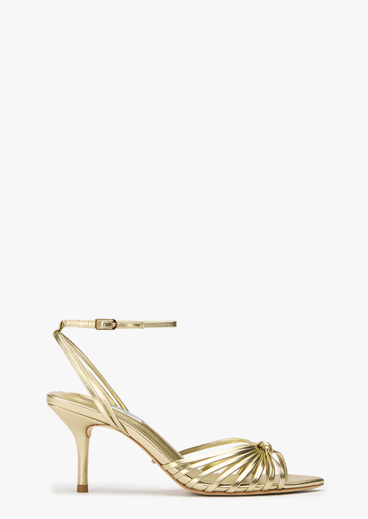 Hailey Gold Nappa Metallic - Tony Bianco