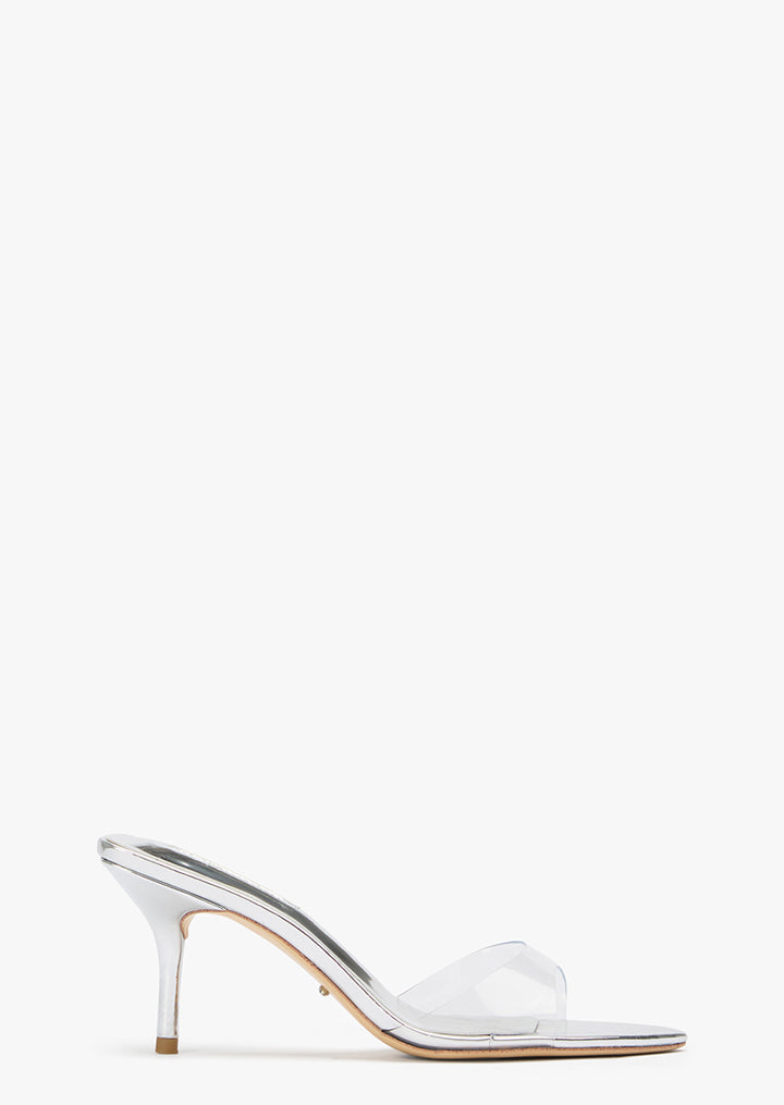 Hallie Clear Vinylite/Silver - Tony Bianco