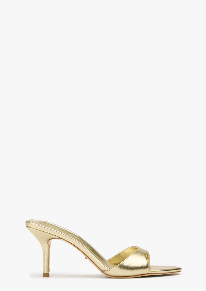 Hallie Gold Nappa Metallic - Tony Bianco