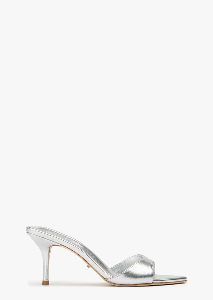 Hallie Silver Nappa Metallic - Tony Bianco