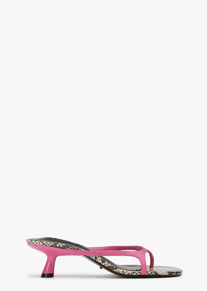 Kassy Fuchsia/Ecru Snake - Tony Bianco