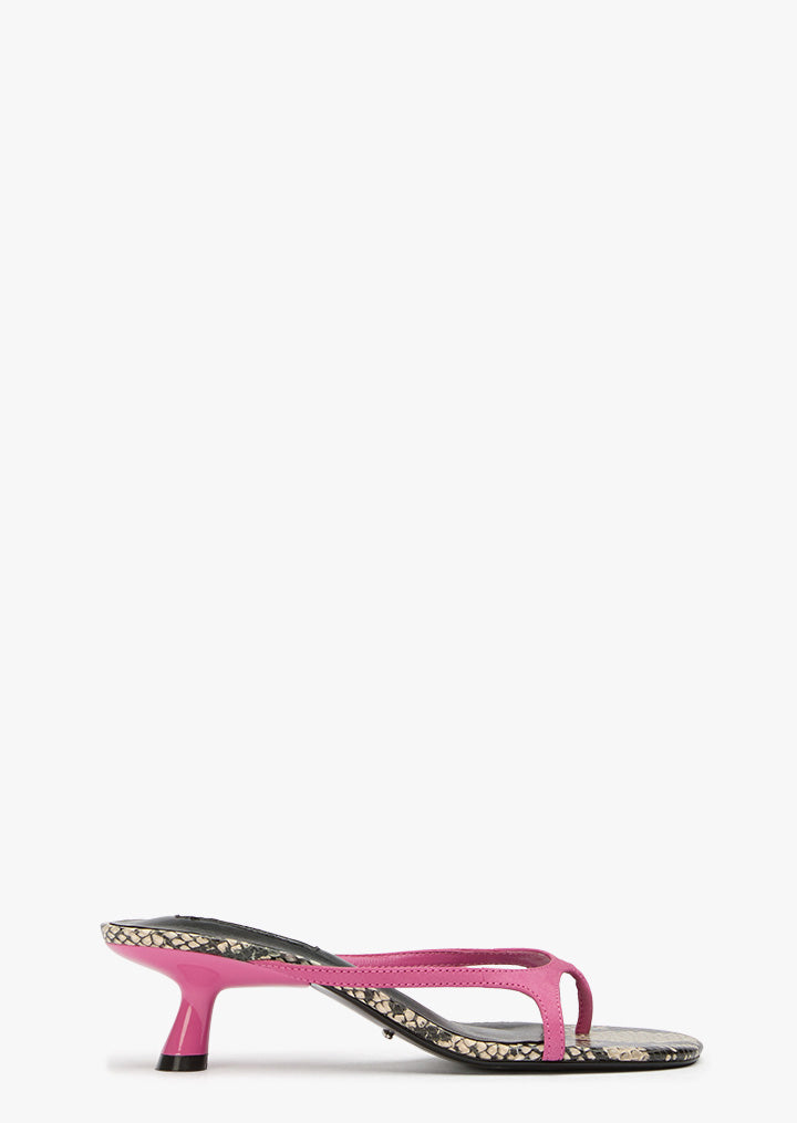 Kassy Fuchsia/Ecru Snake - Tony Bianco
