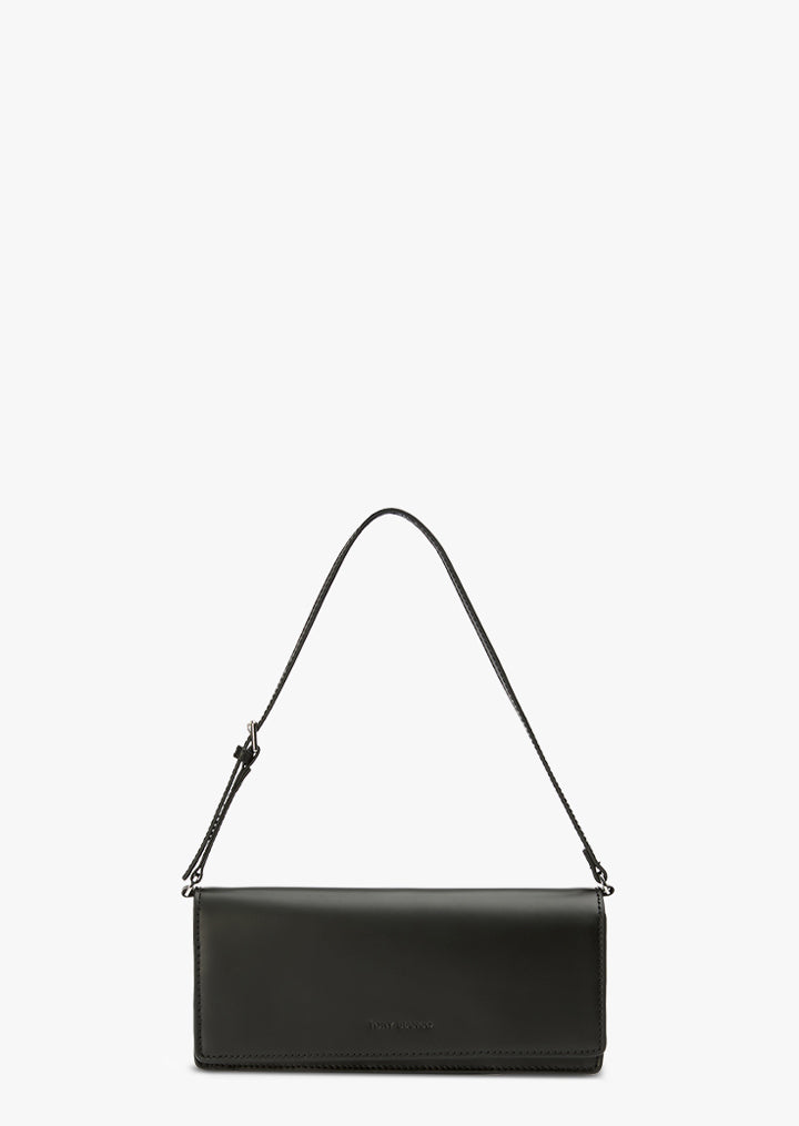 Bag-Lizzie Black Smooth - Tony Bianco
