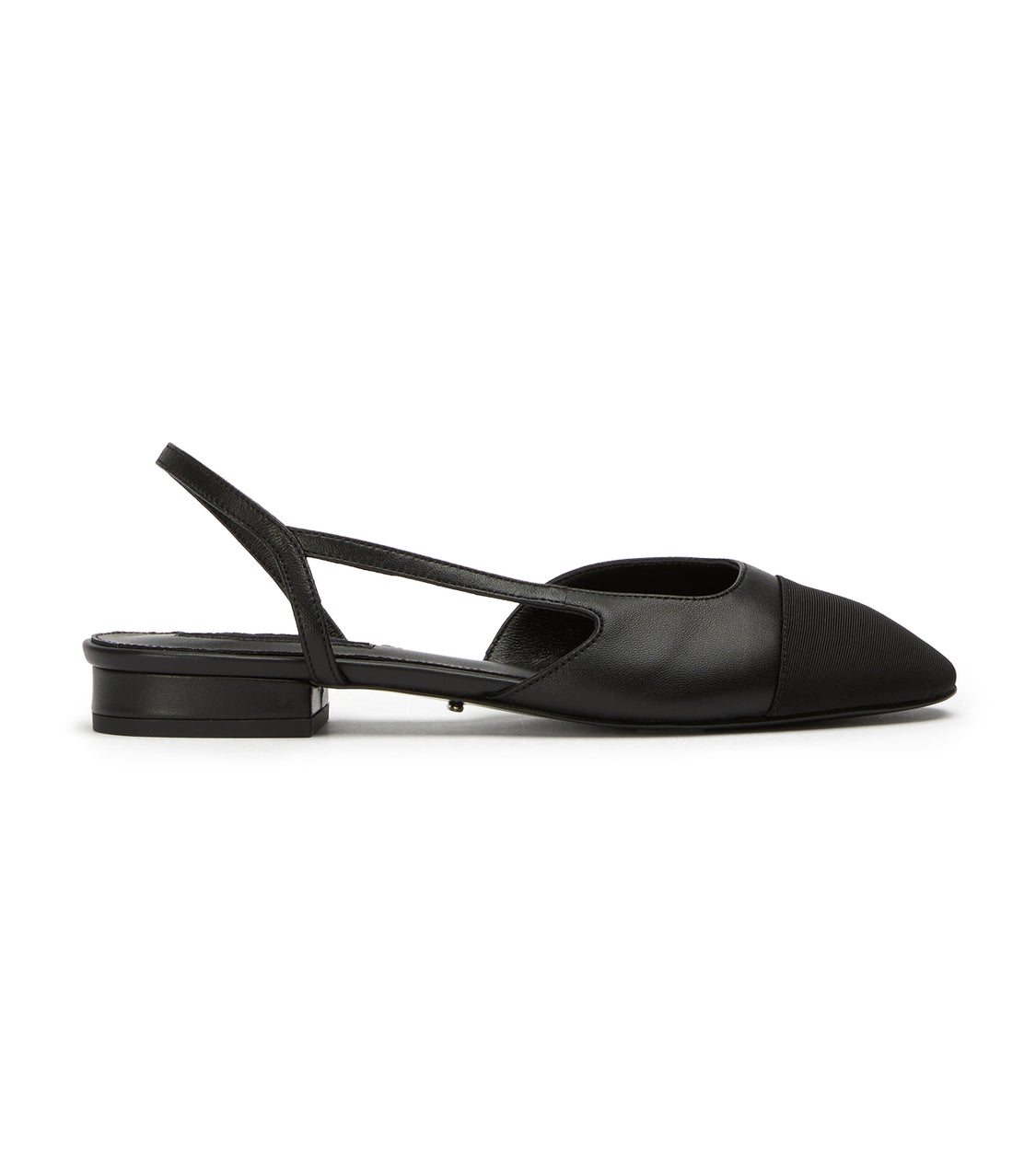 Pixie Black Nappa/Black Grosgrain - Tony Bianco