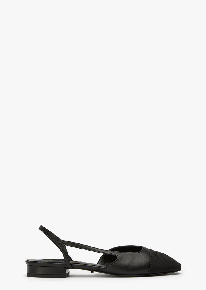 Pixie Black Nappa/Black Grosgrain - Tony Bianco