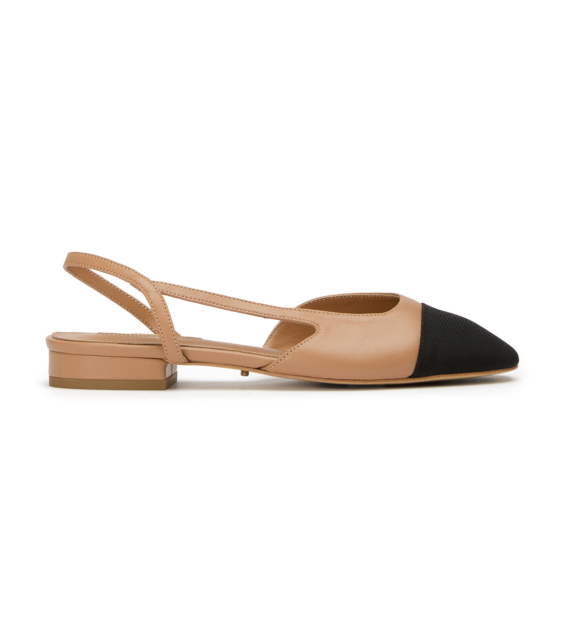 Pixie Peru Nappa/Black Grosgrain - Tony Bianco