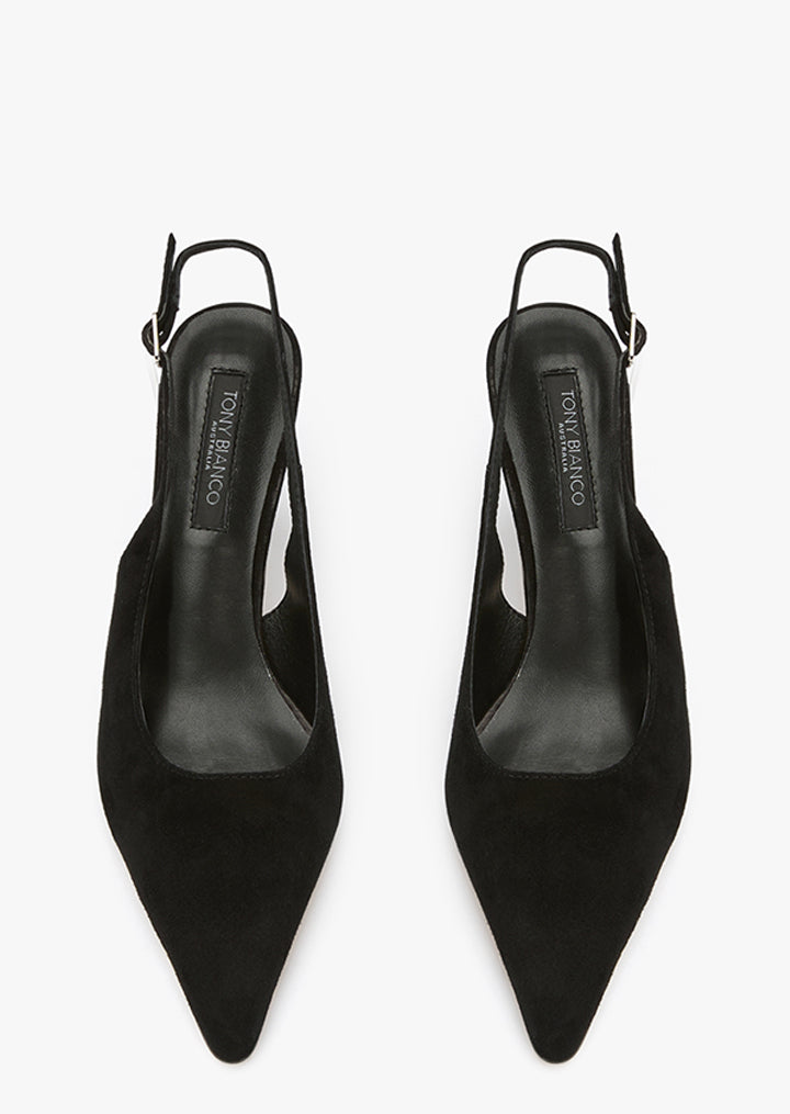 Samar Black Suede - Tony Bianco