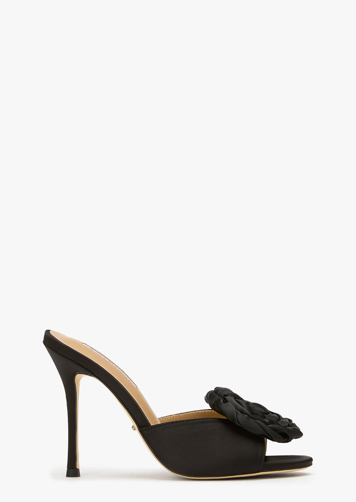 Stassie Black Satin - Tony Bianco