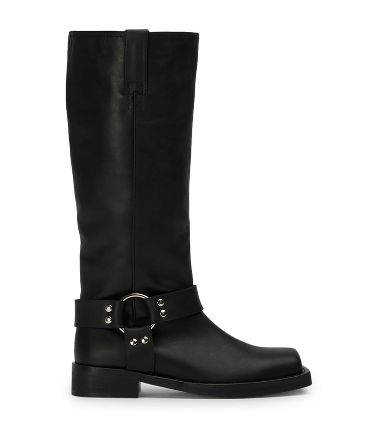 Biker Black Wax Calf Boots Boots Tony Bianco - Main Image