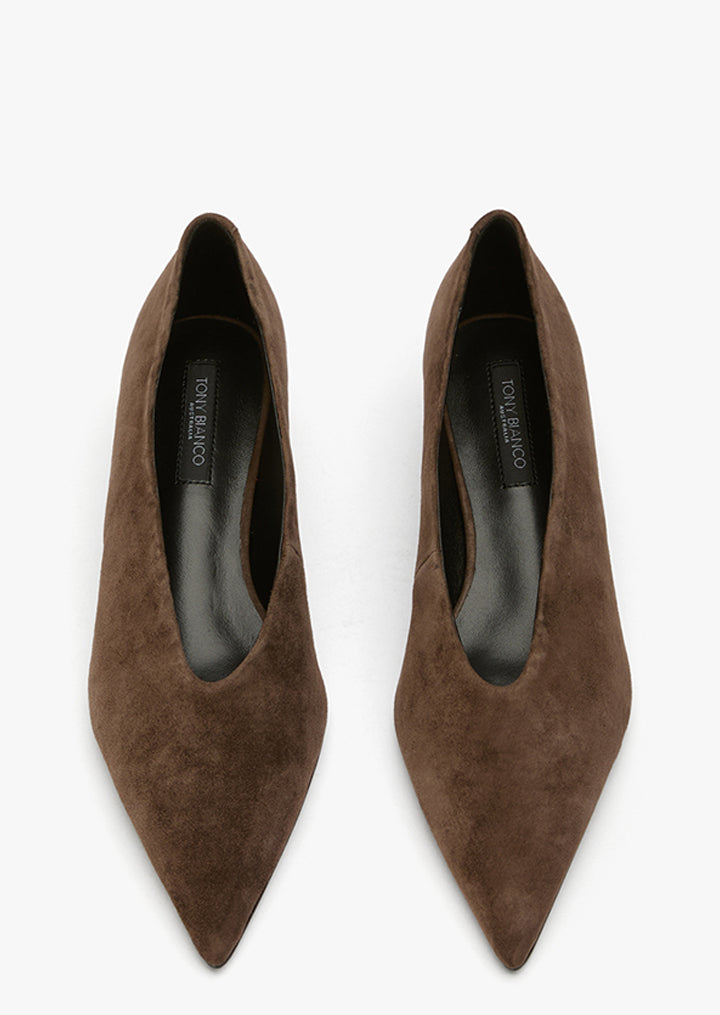 Cherry Espresso Suede - Tony Bianco