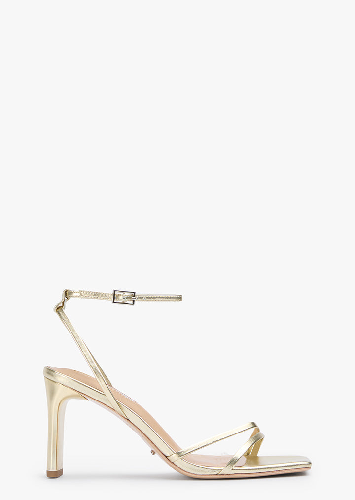 Corso Gold Nappa Metallic Heels - Tony Bianco