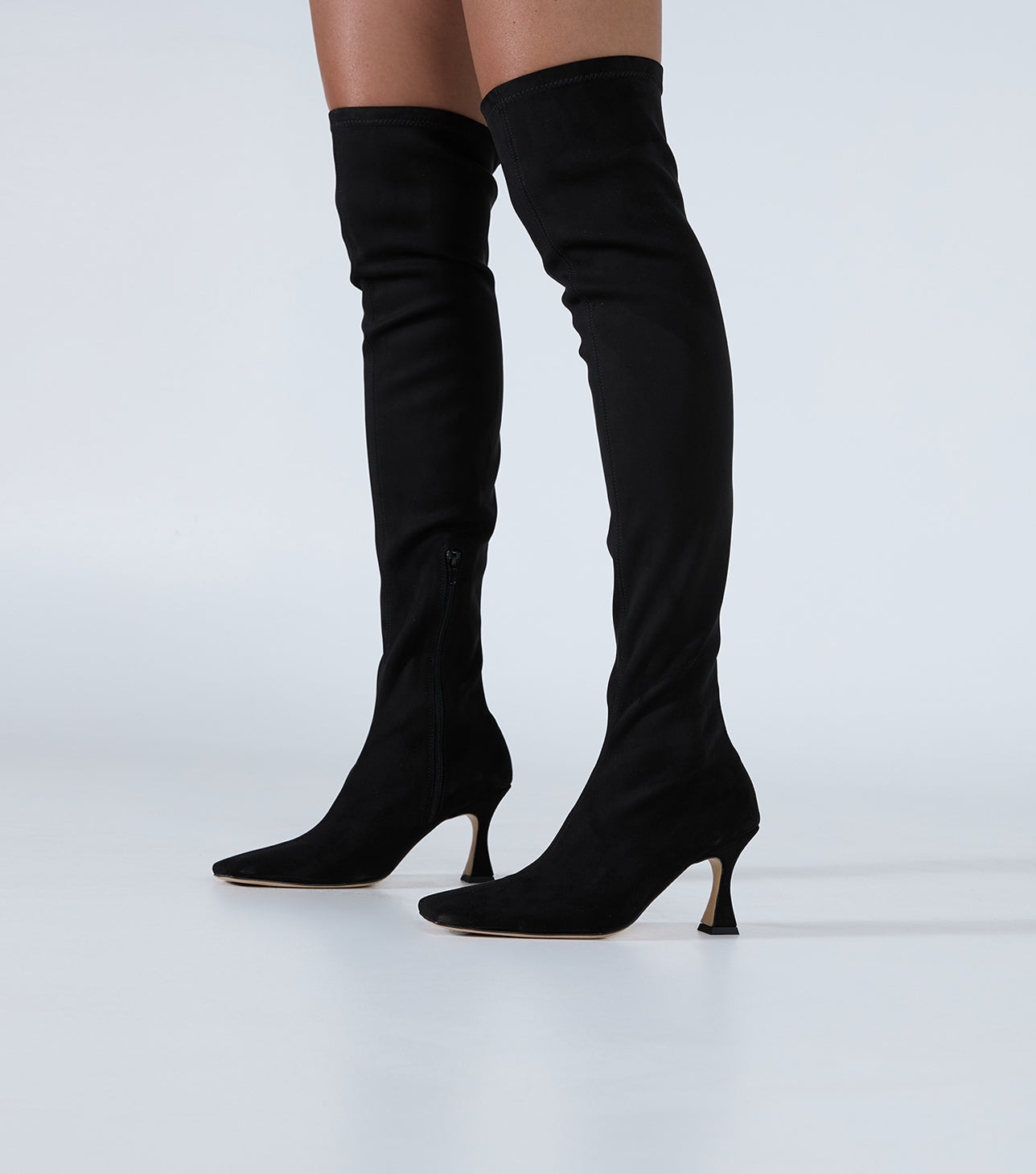 Fancy Black Stretch Suede1