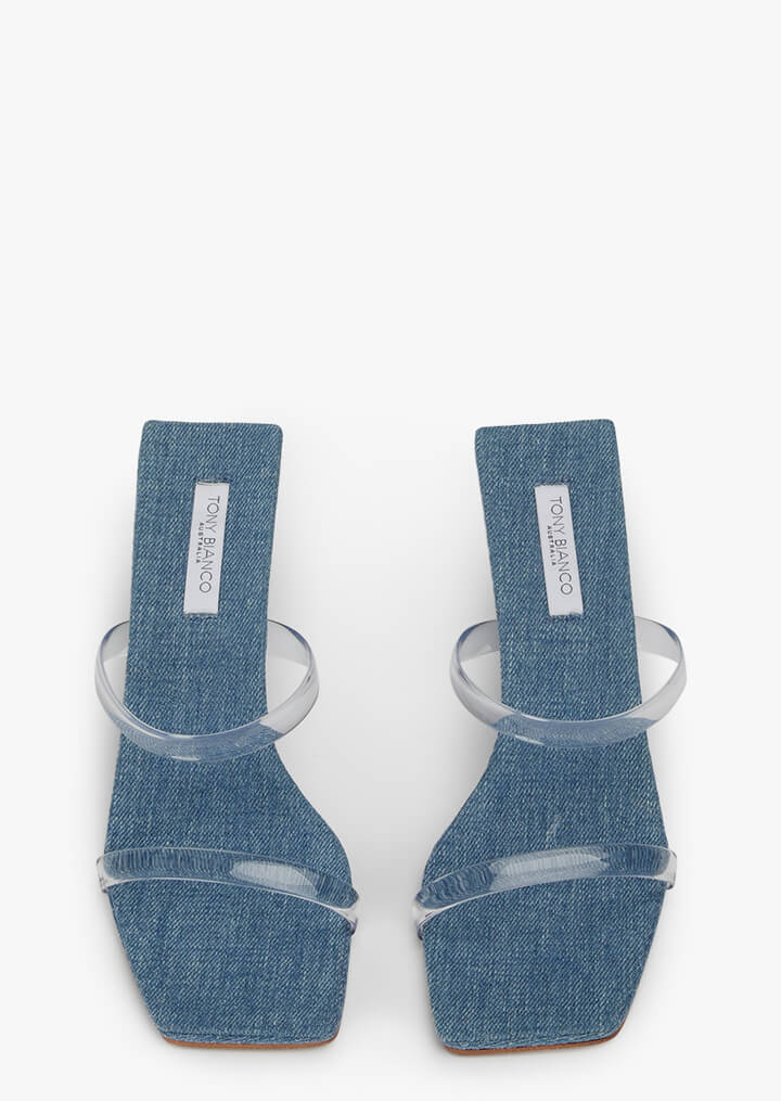 Girly Clear Vinylite/Denim - Tony Bianco