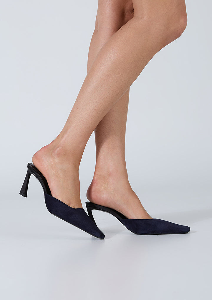 Jasmin Navy Suede - Tony Bianco