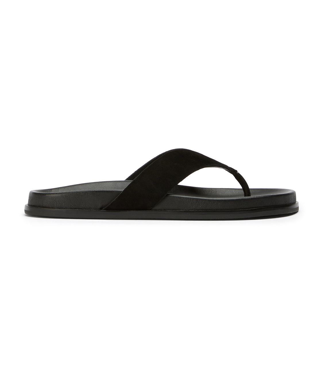 Loop Black Suede Sandals - Tony Bianco