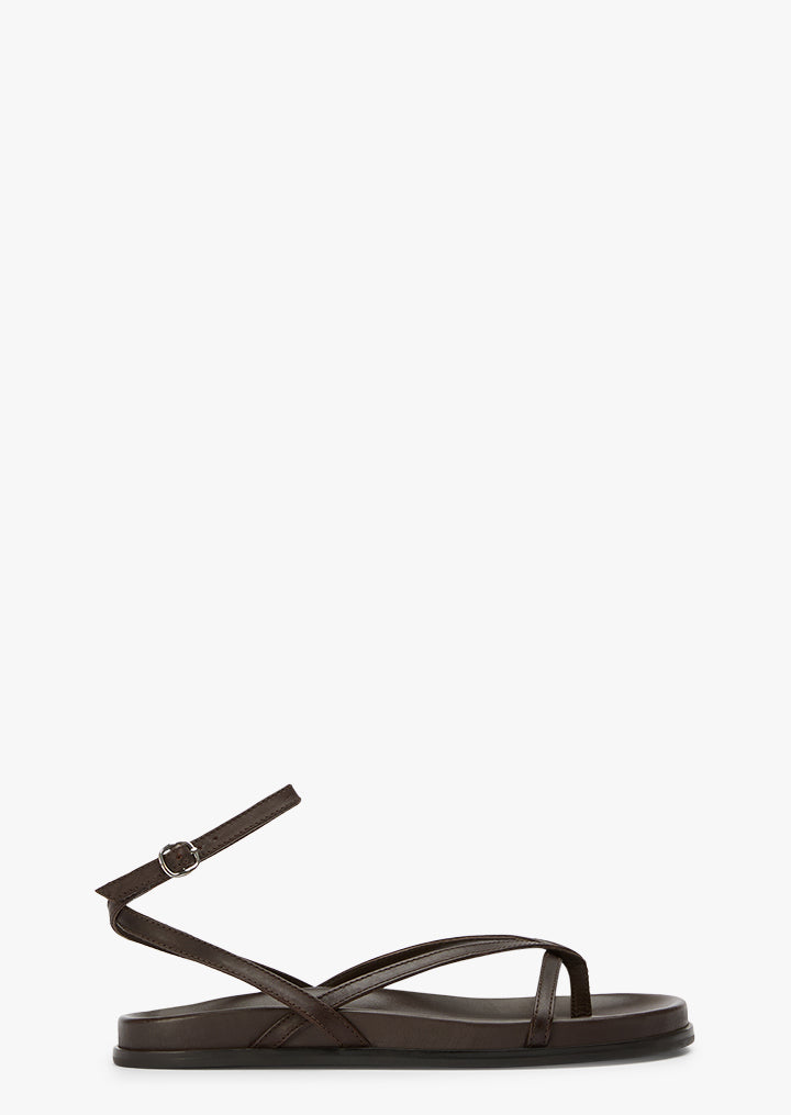 Lucie Chocolate Nappa - Tony Bianco