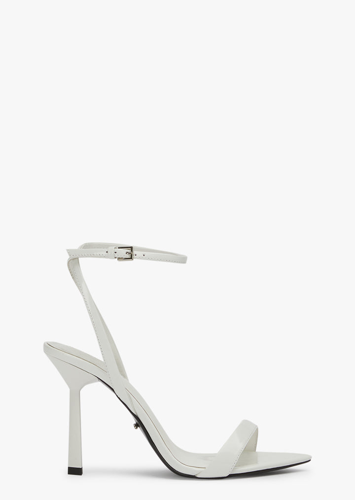 Milos White Hi Shine Heels - Tony Bianco