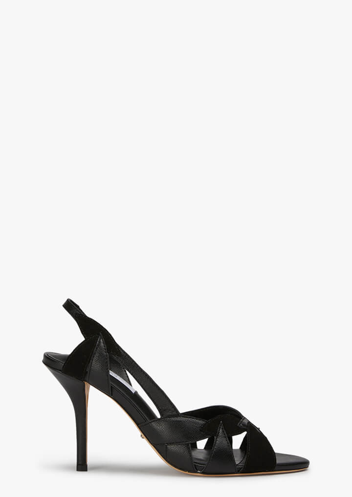 Riki Black Multi Heels - Tony Bianco