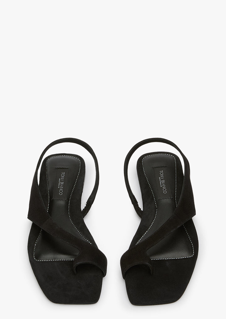 Roma Black Suede - Tony Bianco