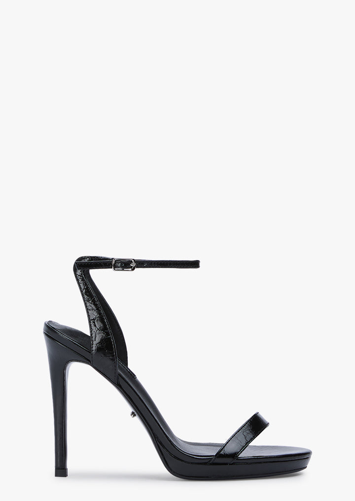 Skye Black Crinkle - Tony Bianco