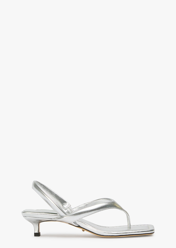 Tara Silver Nappa Metallic - Tony Bianco